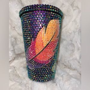 Bling feather cup